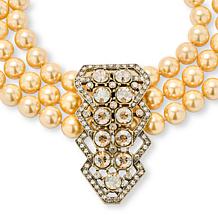 Heidi Daus Champagne Cocktail Crystal-Accented 16" Beaded Necklace