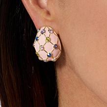Heidi Daus Easter Parade Crystal and Enamel Earrings