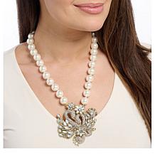 Heidi Daus Forever Love 18-1/2" Crystal Swan Drop Necklace