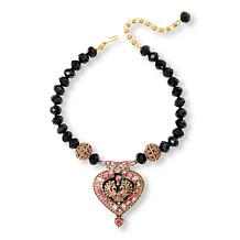 Heidi Daus Friends Forever Crystal & Enamel Beaded Drop Necklace