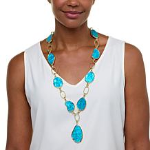 Heidi Daus Heidi Illustrated Pendant with Station Necklace