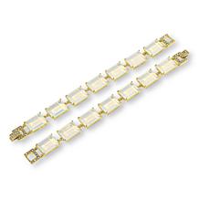 Heidi Daus In Vogue 2-piece Step-Cut Bracelet Set