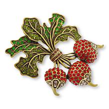 Heidi Daus Jeweled Radish Crystal Pin