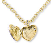 HEIDI DAUS Love Style Locket Toggle Necklace