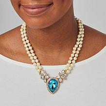 Heidi Daus "Pretty Precious" Crystal and Glass Bead Necklace