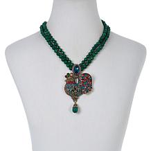 Heidi Daus "Rule the Roost" Crystal Beaded Drop Necklace