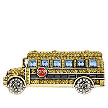 Heidi Daus "School Days" School Bus Crystal Pin