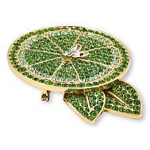 Heidi Daus Summer Citrus Lime Crystal Pin