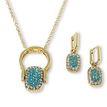 Heidi Daus You're Gonna Flip Pavé Crystal Convertible Jewelry Set