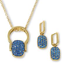 Heidi Daus You're Gonna Flip Pavé Crystal Convertible Jewelry Set