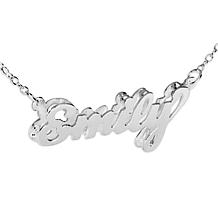 Heights Jewelers Sterling Silver Personalized 3-D Name Necklace
