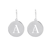 Heights Jewelers Sterling Silver Personalized Disc Earrings