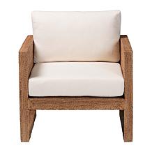 Helina Bohemian Arm Chair with Woven Seagrass