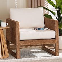 Helina Bohemian Arm Chair with Woven Seagrass