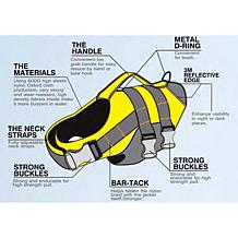 Helios Splash-Explore Small Buoyant Dog Harness and Life Jacket