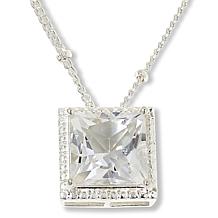 Herkimer Mines Princess-Cut "Diamond" Quartz 18" Necklace