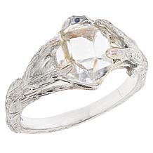 Herkimer Mines "Diamond" Quartz Branch Ring and Hoop Earrings Set