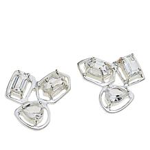 Herkimer Mines "Diamond" Quartz Multi-Cut Stone Stud Earrings