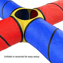 Hey! Play! Kid's 4-Way Pop-up Play Tunnel
