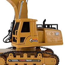 Hey! Play! Remote Control Excavator Construction Toy with Movable Claw