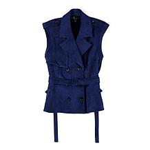 HFR x Undra Celeste Faux Suede Trench Vest