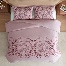 Highclere Castle Aubrey 3-piece 100% Cotton Duvet Cover Set - King