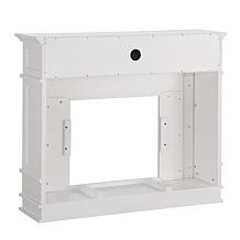 Highgate Faux Cararra Marble Media Electric Fireplace