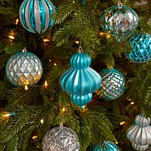 Holiday Lux Shatterproof, 12 Count Christmas Tree Ornament Set, 100...