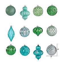Holiday Lux Shatterproof, 12 Count Christmas Tree Ornament Set, 100...