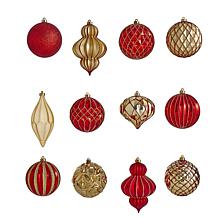 Holiday Lux Shatterproof, 12 Count Christmas Tree Ornament Set, 100...