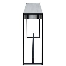 Holly & Martin Macen Narrow Console - Distressed White/Black