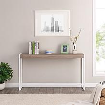 Holly & Martin Macen Narrow Console - Mocha Gray/White