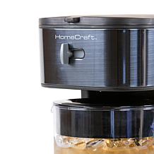 HomeCraft 3-Quart Black Café' Ice Iced Coffee and Tea Brewing System