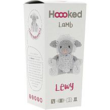 Hoooked Lamb Lewy Yarn Kit with Eco Brabante Yarn - White and Gray