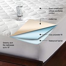 Hotel Laundry Quiet Cotton Waterproof Mattress Pad - King