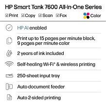 HP Smart Tank 7600 Series All-in-One Color Printer with 2 Years of Ink