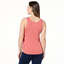 HUE 2-piece Cotton Knit Kimono Wrap and Tank Set