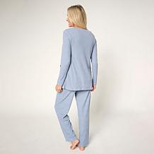 HUE 3-piece Ribbed Knit Lounge Set
