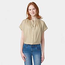 HUE Button-Front Tunic