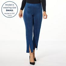 HUE Faux Suede High-Rise Straight Leg Legging