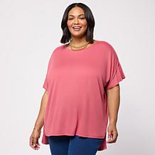 HUE Flutter Sleeve Hi-Low Top
