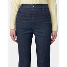 HUE Wide Leg Cuffed Denim Pant