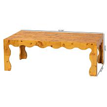 Huxley Natural Burl Wood Coffee Table