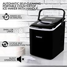 Igloo 26lb. Self-Cleaning Portable Ice Maker with Handle, Black