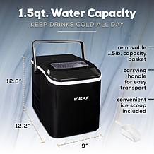 Igloo 26lb. Self-Cleaning Portable Ice Maker with Handle, Black