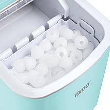 Igloo IGLICEB26HNAQ Ice Maker with Handle, Aqua