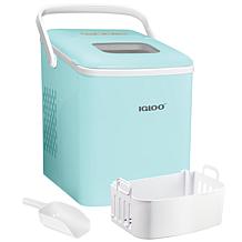 Igloo IGLICEB26HNAQ Ice Maker with Handle, Aqua