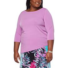 IMAN Global Chic Asymmetric ITY Top