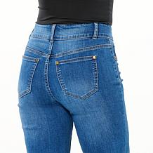 IMAN Global Chic Embroidered Cropped Skinny Jean