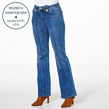 IMAN Global Chic Pintuck Trouser Jean